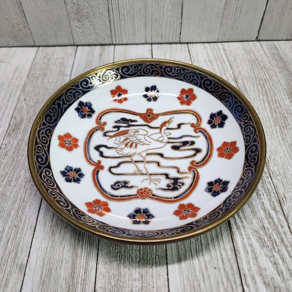 Vintage ACF Japanese Porcelain Ware Bowl Plate 7.5'' Decorated in Hong Kong - Picture 4 of 8
